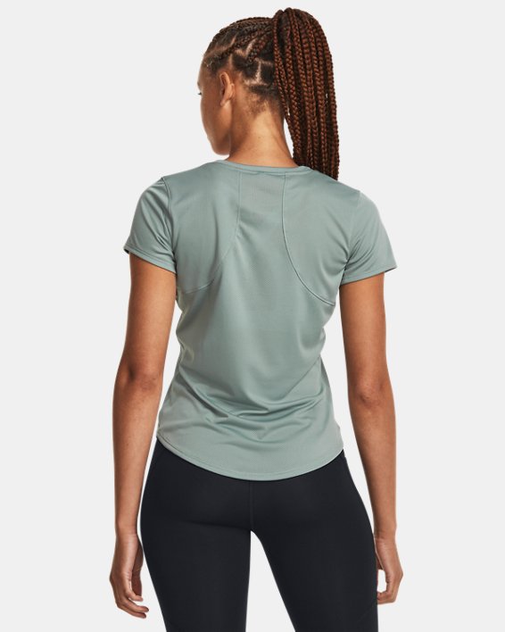 Women's UA Speed Stride Graphic Short Sleeve in Gray image number 1